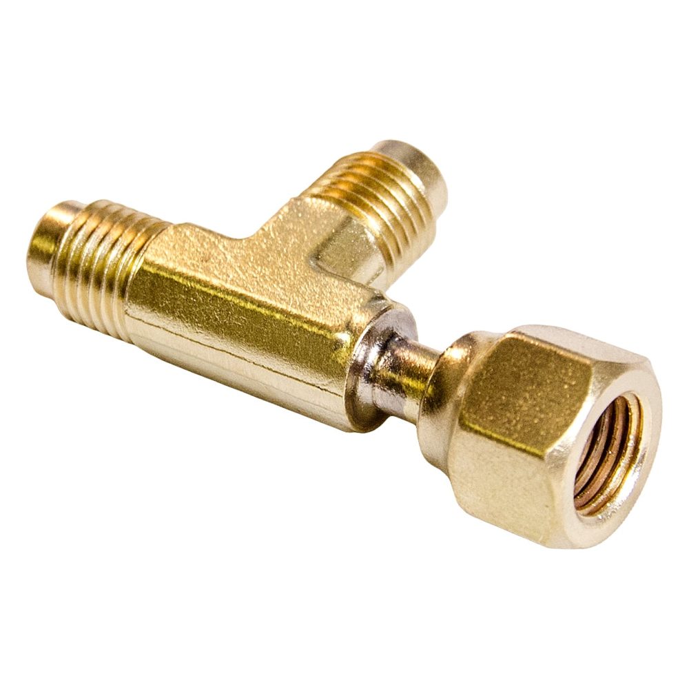 CD CD9611 1/4 Inch Flared Forged Brass Tee 2